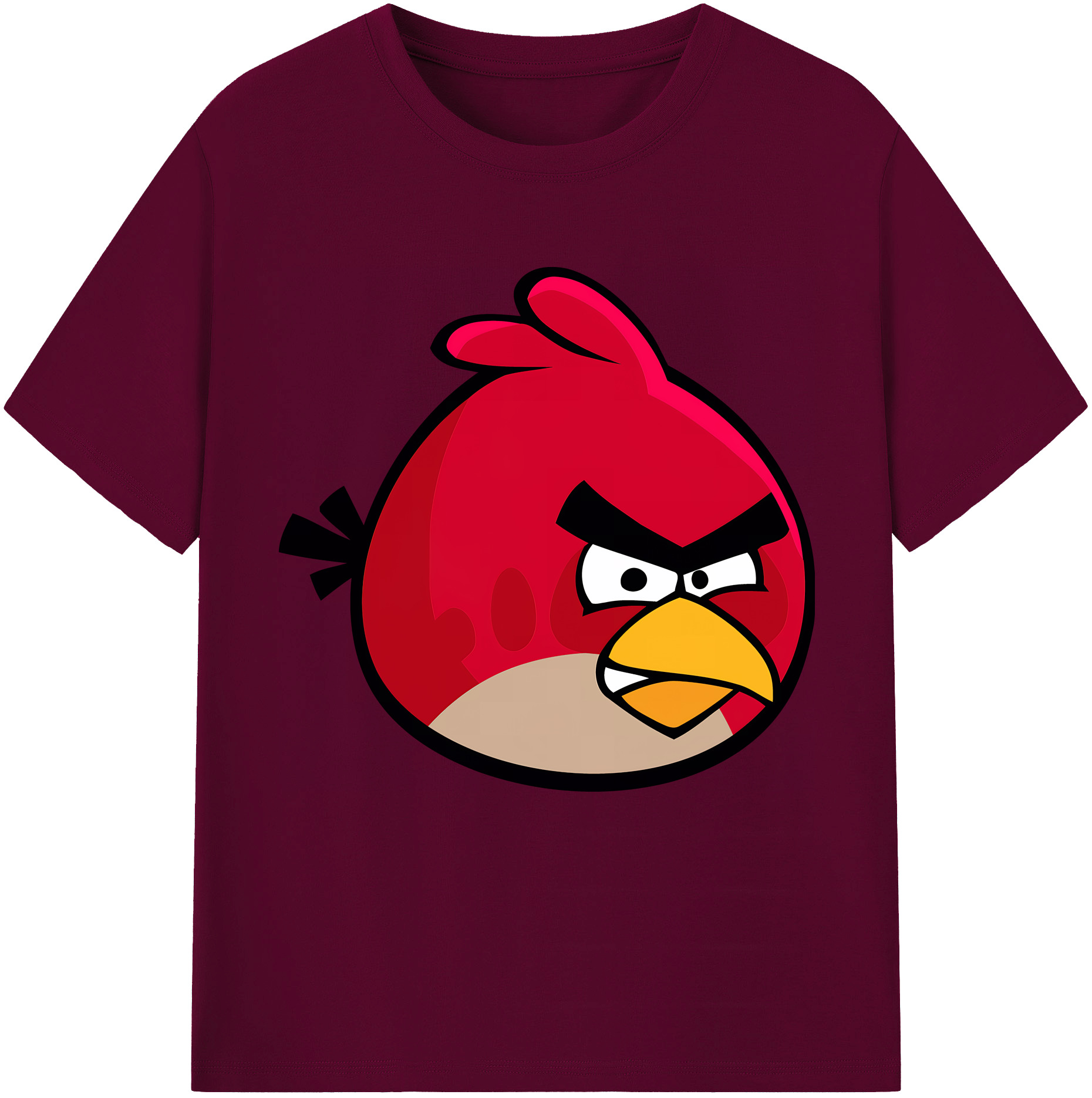 （画像用） Angry Birds アングリーバード レディースカジュアルプリントTシャツ（綿100％）